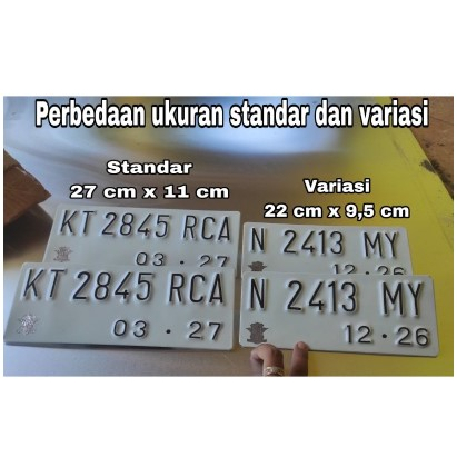 plat nomor baut tanam motor / plat nomor motor belakang dan depan / plat nomor putih / plat nomor se