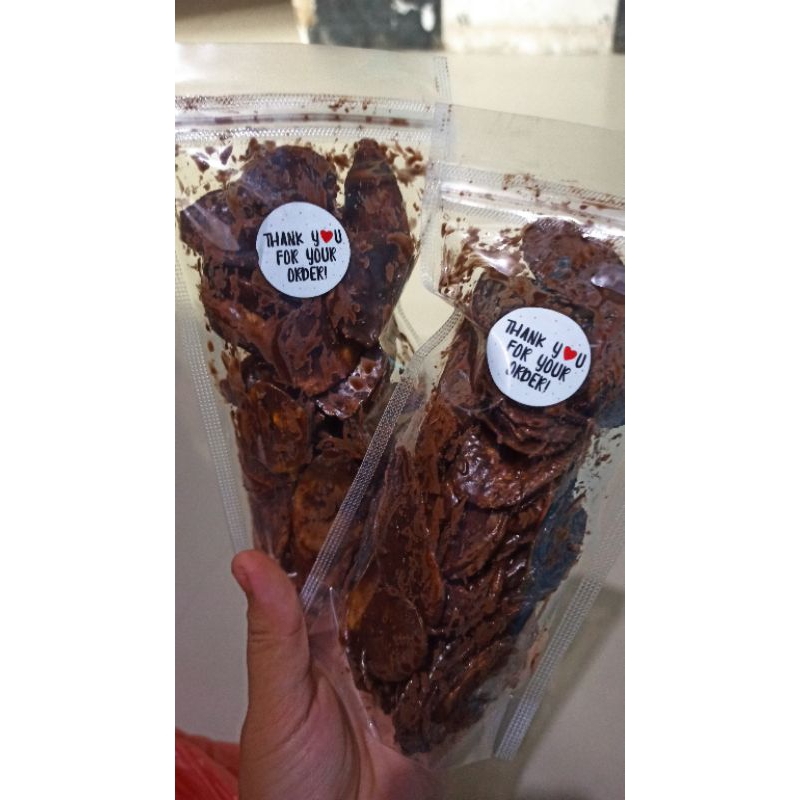 

keripik pisang toping varian rasa