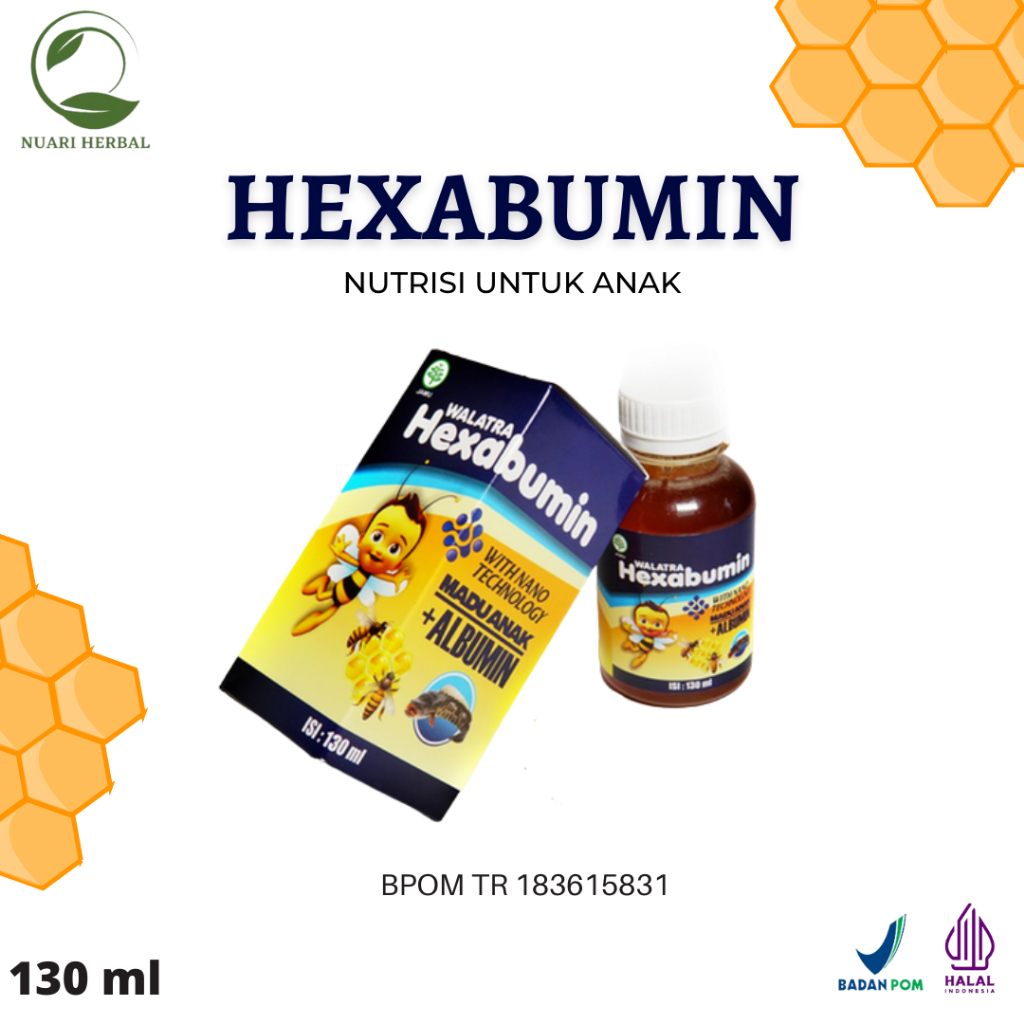 Madu Hexabumin 100% Original Hexabumin Vitamin Anak 130 ml