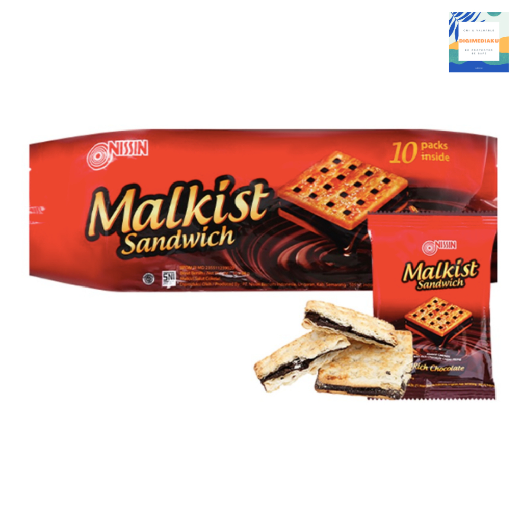 NISSIN MALKIST SANDWICH RICH CHOCHOLATE 240 gr