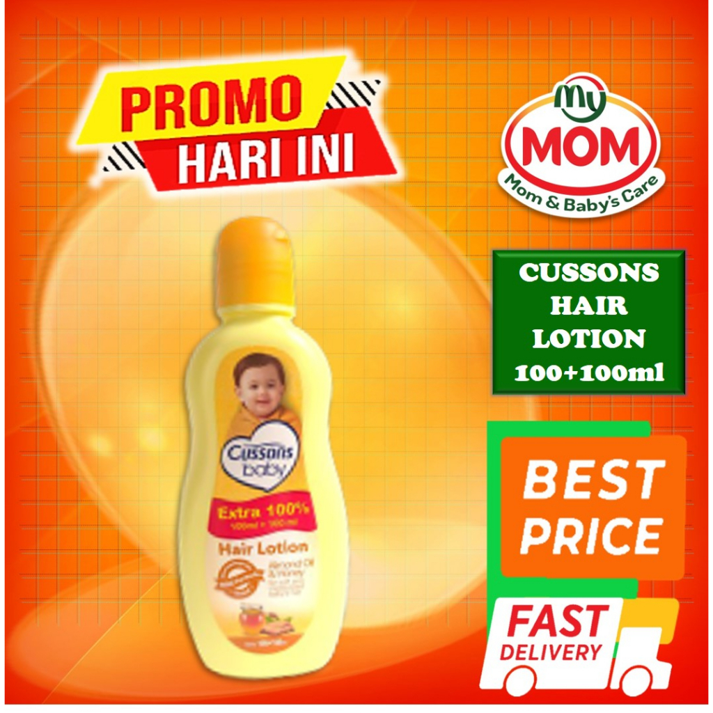 [BPOM] Cussons Baby Hair Lotion 100ml+100ml  &amp; 50ml+500ml / Cusson Hair Lotion Bayi 100 ml + 100 ml &amp; 50 ml + 50 ml/ Minyak Rambut Bayi / MY MOM