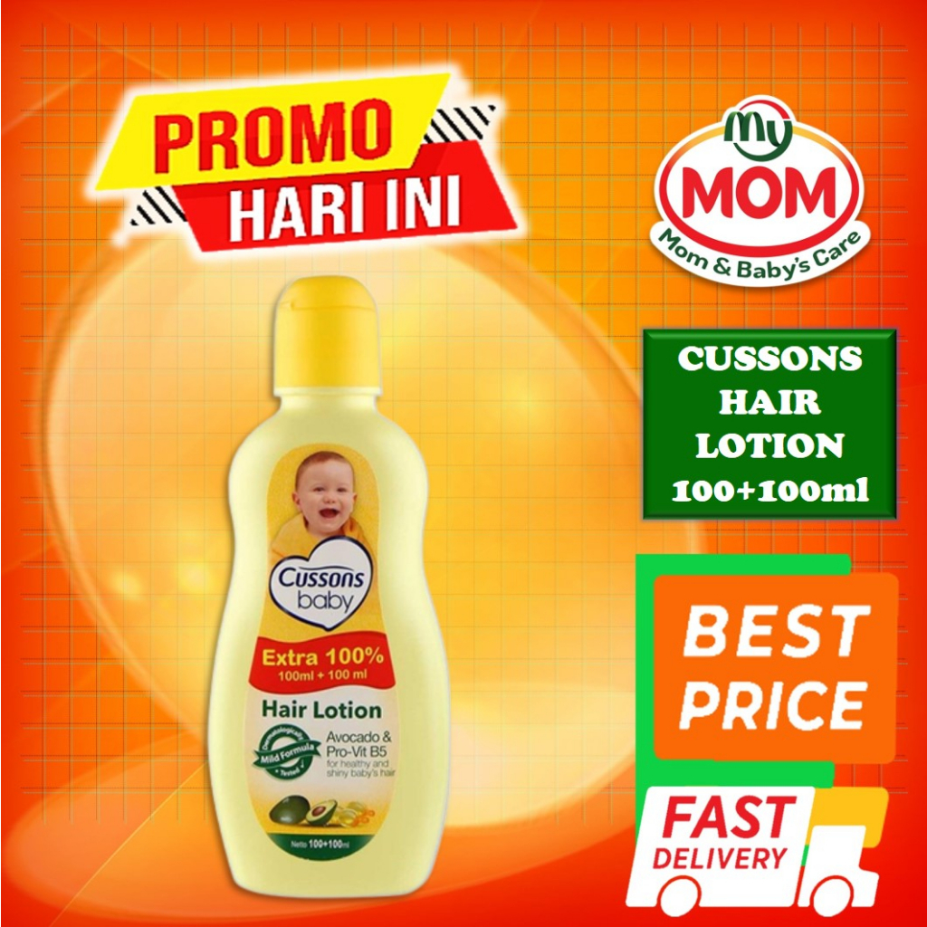 [BPOM] Cussons Baby Hair Lotion 100ml+100ml  &amp; 50ml+500ml / Cusson Hair Lotion Bayi 100 ml + 100 ml &amp; 50 ml + 50 ml/ Minyak Rambut Bayi / MY MOM