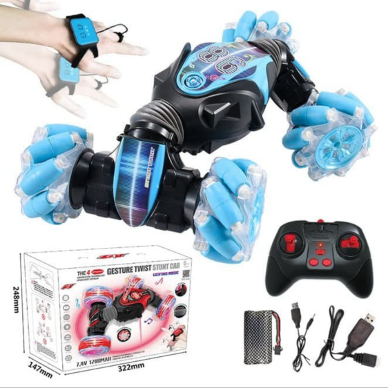 

Unik Mainan Anak Laki Mobil-Mobilan Hand Sensor Remote Control Skidding Car - Biru Murah