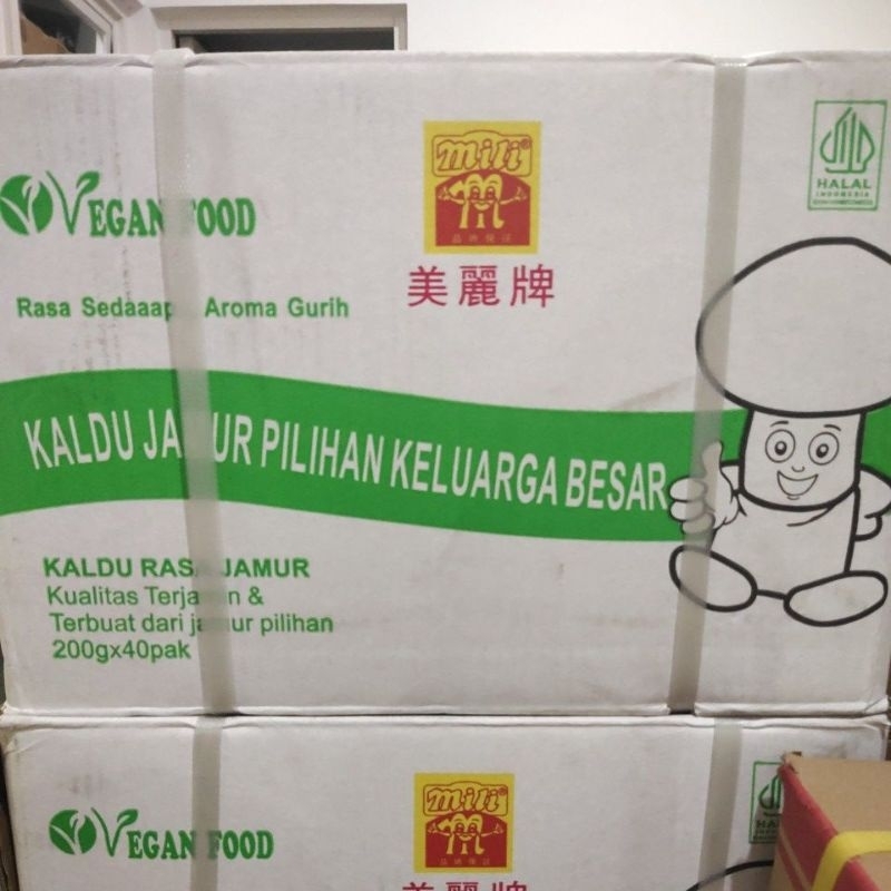 

Kaldu Jamur Mili Vegan Food 200gr ( 200gr x 40 pak )