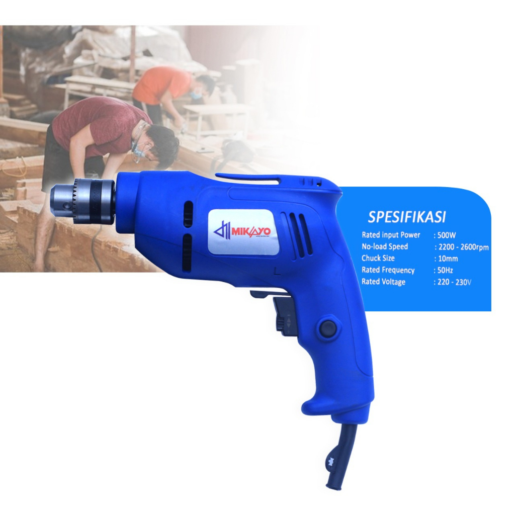 Mesin Bor Listrik 10mm Bolak Balik Electric Drill MIKAYO MESIN BOR LISTRIK 10MM BOR LISTRIK 10MM MESIN BOR TANGAN 10MM MURAH