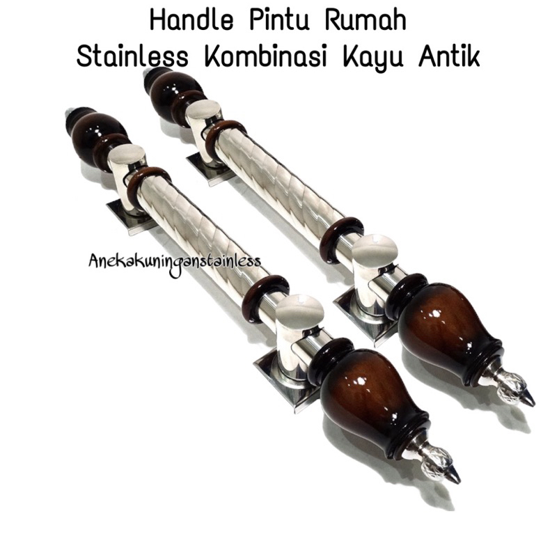 handle pintu rumah stainless kombinasi kayu tarikan gagang pintu rumah minimalis handel hendel pintu rumah murah berkualitas