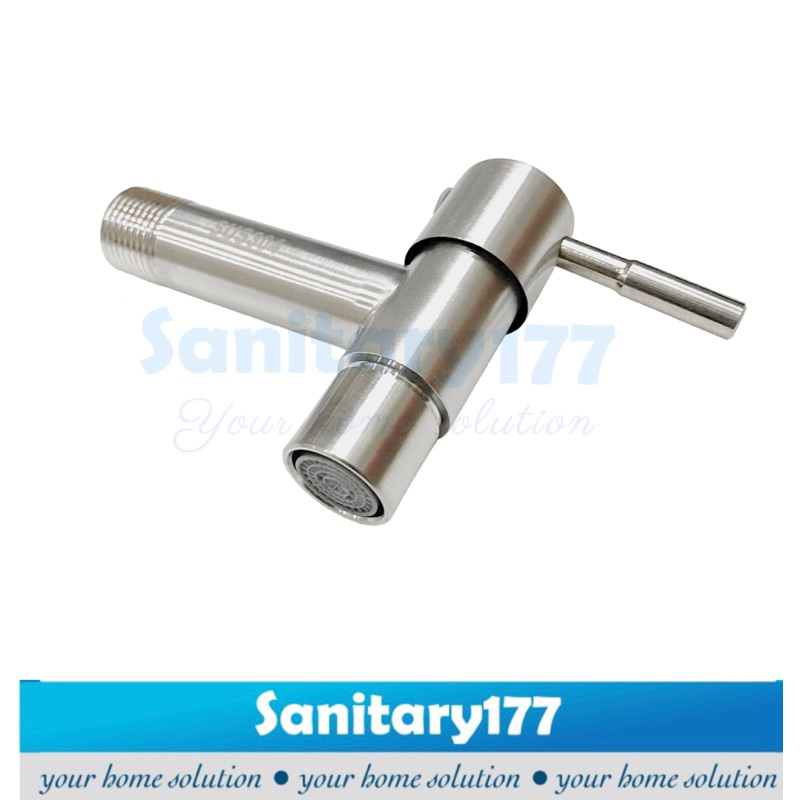 Kran air Stainless 304 TEMBOK Minimalis Murah Fv21- Keran air stenlis faucet wall bathroom mini wudhu /P14a