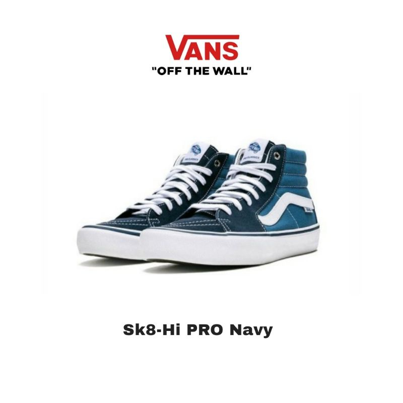 VANS SK8 HI PRO NAVY WHITE ORIGINAL
