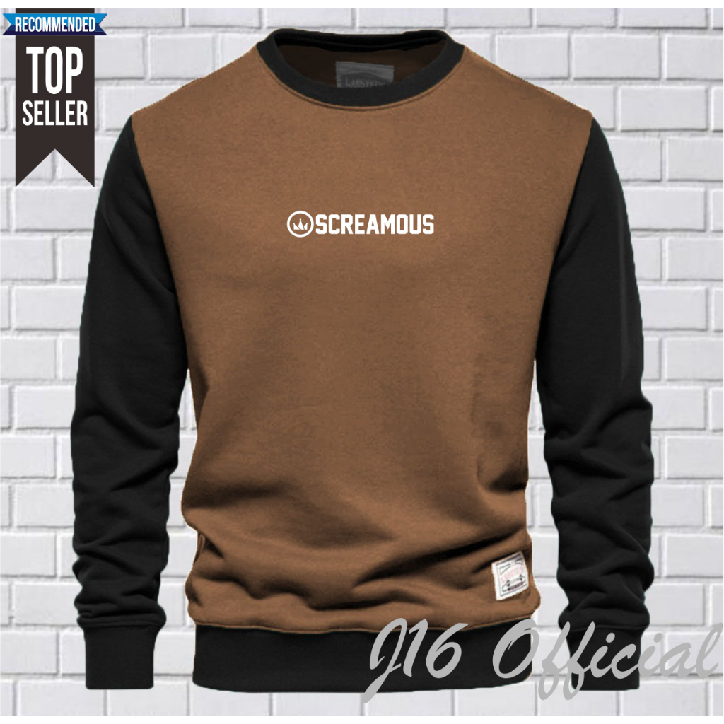 SCRMS CREWNECK Jaket Distro Sweater Oblong Pria Wanita FLEECE TEBAL PREMIUM