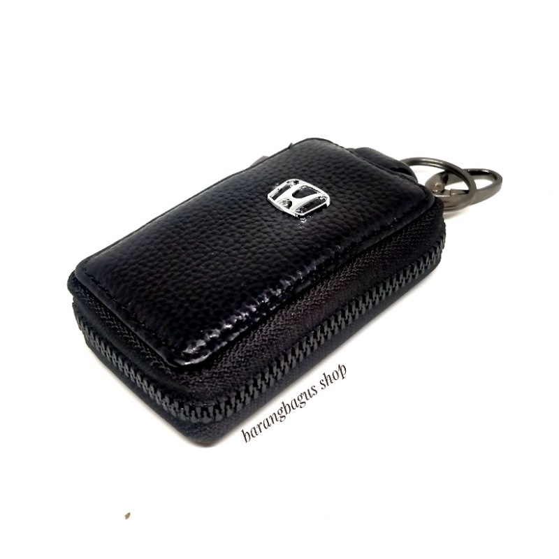 Dompet Hardcase Tempat Remote Mobil Kulit Gantungan kunci Honda