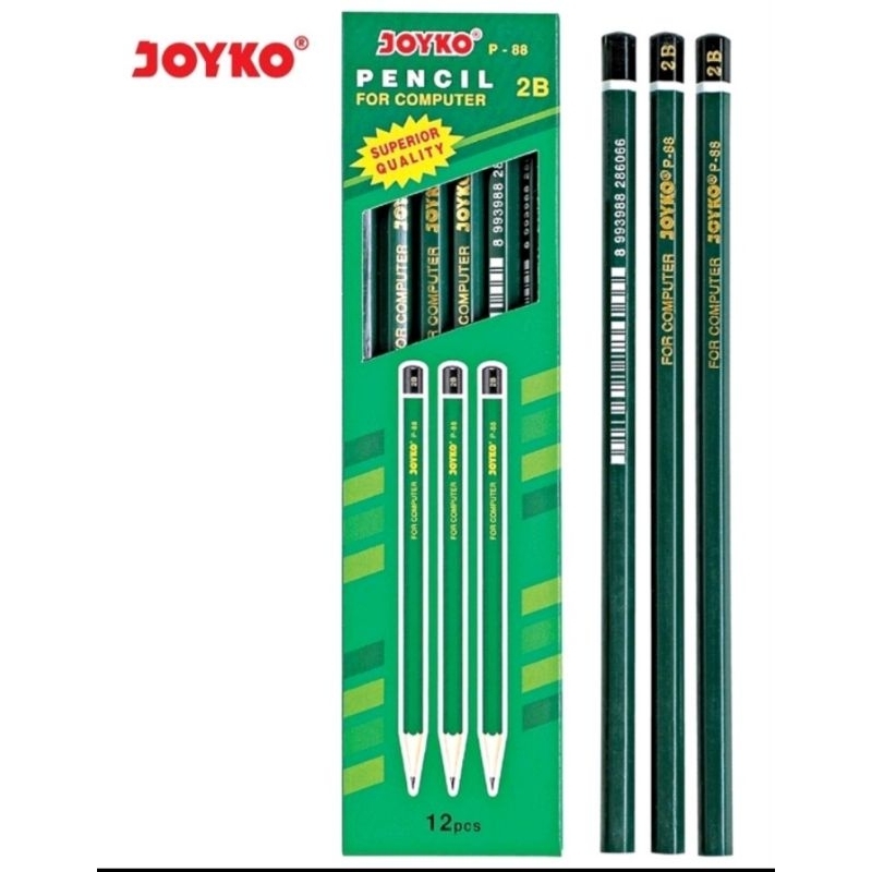

Pencil Pensil 2B Joyko P-88 (isi 12 pcs)