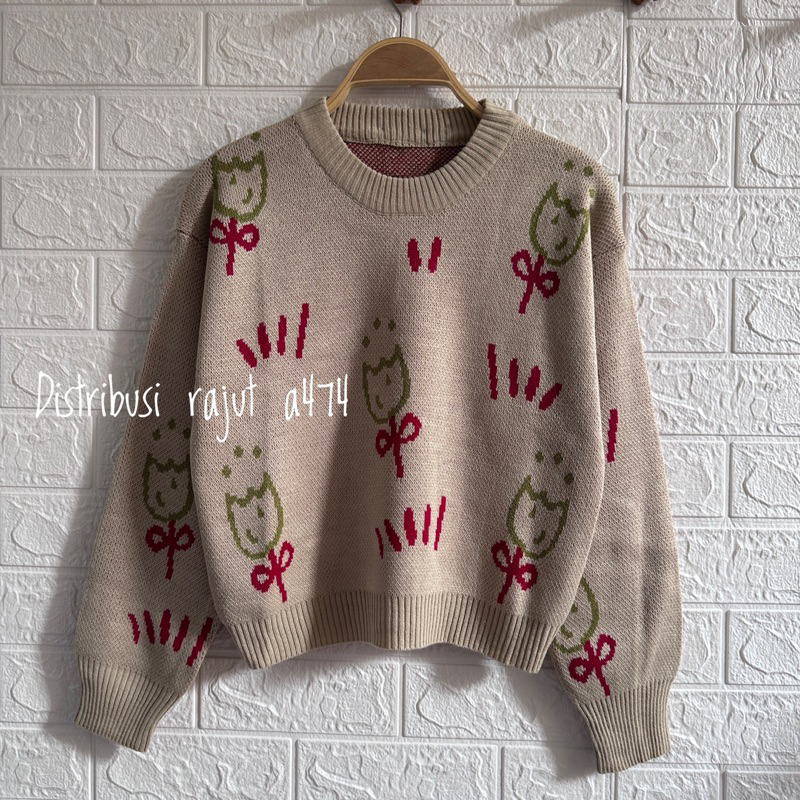 LEZY TOP KNIT SWEATER KOREA