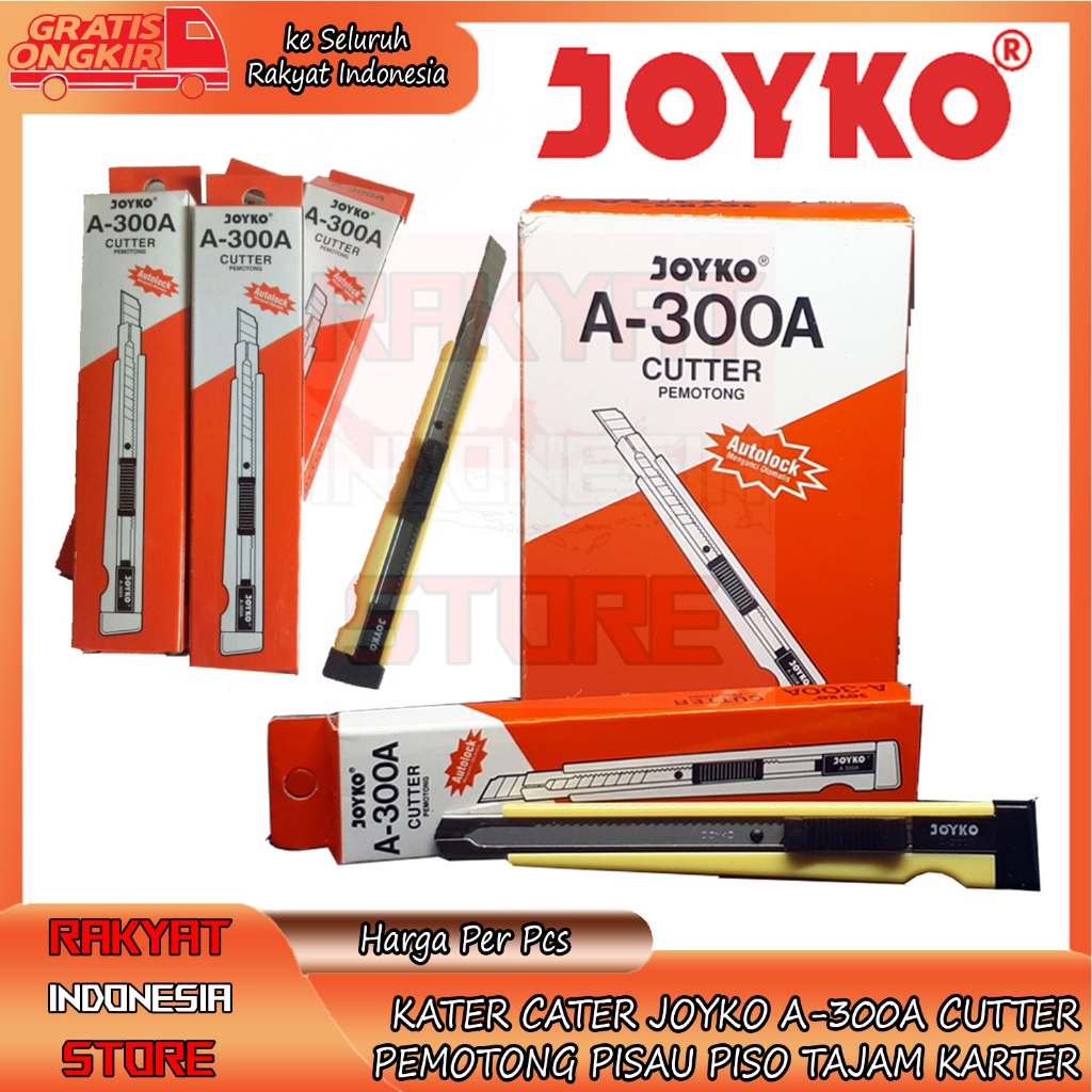 

Curter Penetak Barang Cutter Joico A-300a Pisau Kater Cater Cutters Potong Memotong Menetak Mengelupas Kabel Cable Cabel Kertas Mesin Kuter Jumbo Plastik Pelastik Gunting Piso Model Geser Tajem Tajam Landap Blade Karter Carter DIK