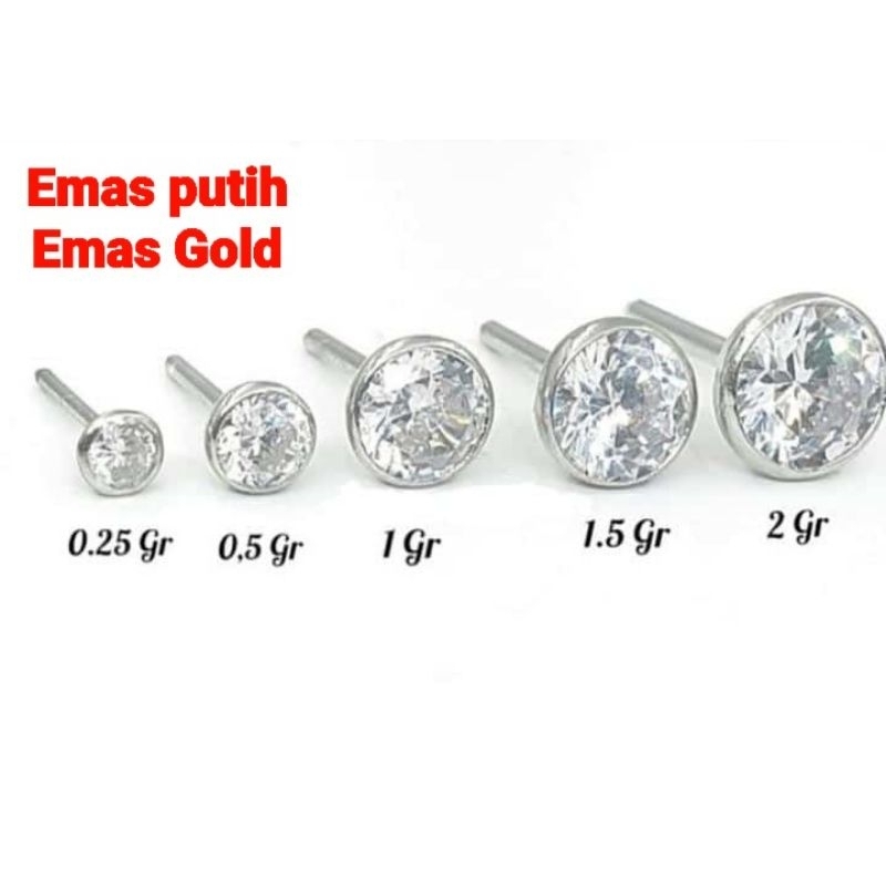 ANTING TUSUK EMAS MUDA kadar 15% Bisa Request Berat dan Kadarnya