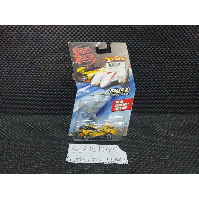 Hot Wheels Speed Racer Racer X race car with spear hooks Speed racers