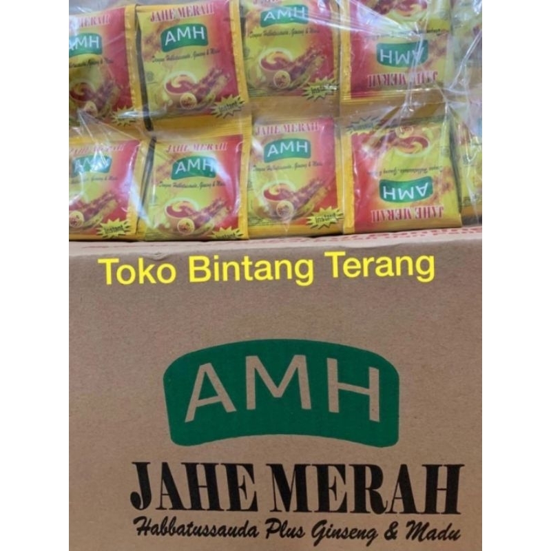 

Jahe Merah Amanah AMH 1 bal/ball/dus/karton isi 20 renceng x 10 sachet