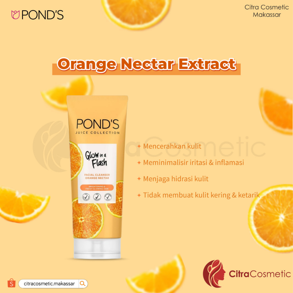 Ponds Cleanser Series 90Gr | Watermelon Extract | Oranges Extract