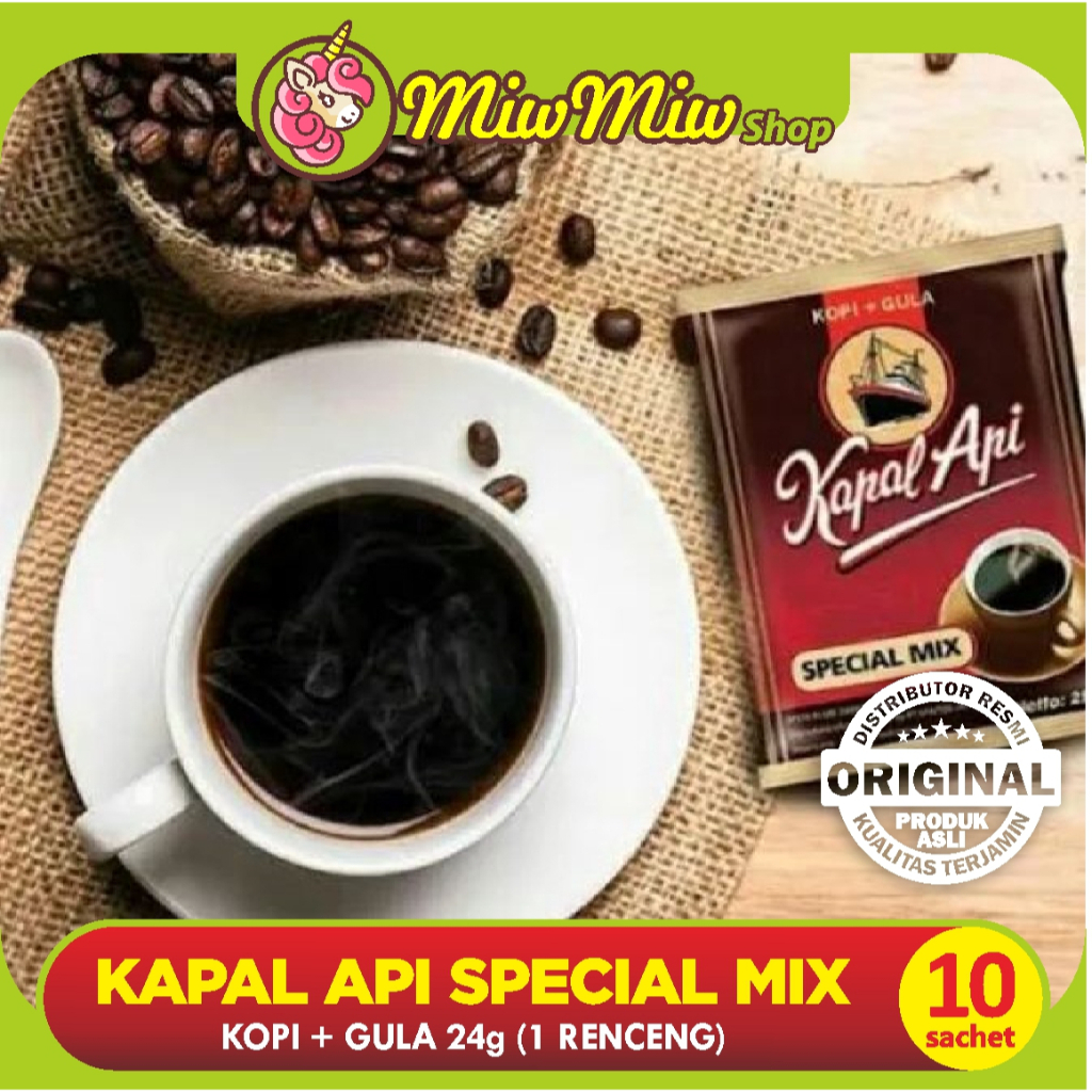 Kopi Kapal Api Special Mix 24 gr renceng isi 10 sachet