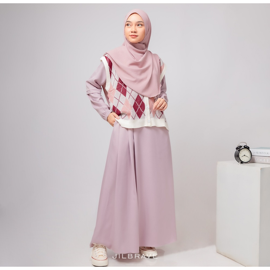 Jilbrave Ivy Dress 3 in 1 Dress Model Smart Casual Outfit | Academia Style | Preppy Look