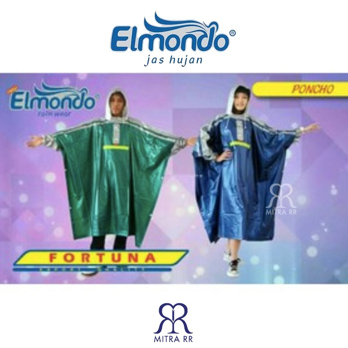 Jas Hujan Elmondo Fortuna 711 Raincoat Ponco Lengan