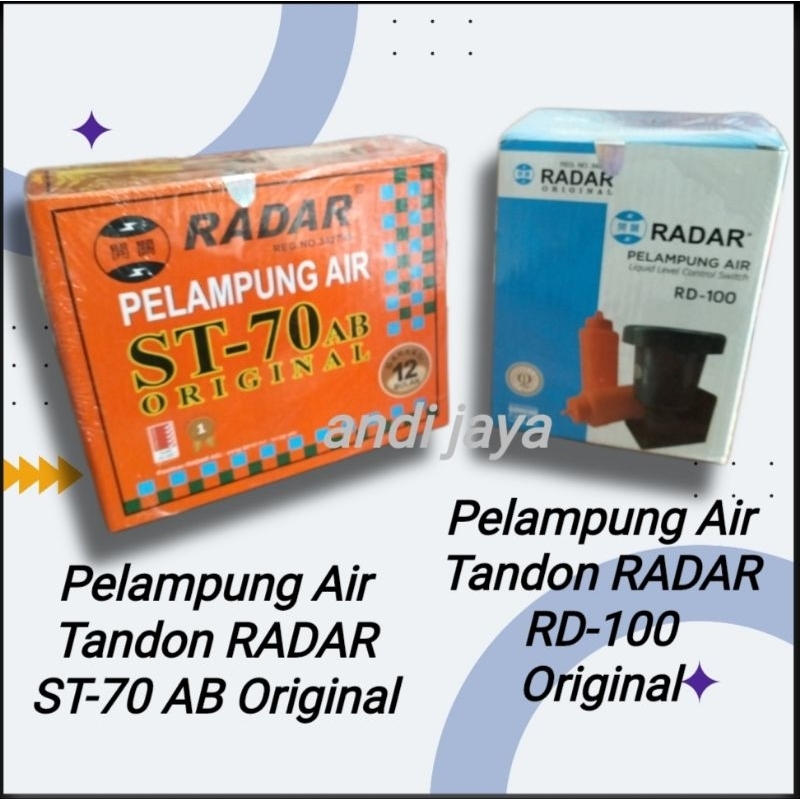 Pelampung Air Tandon RADAR ST-70 AB Original / Pelampung Air Tandon RADAR RD100 Original / Pelampung