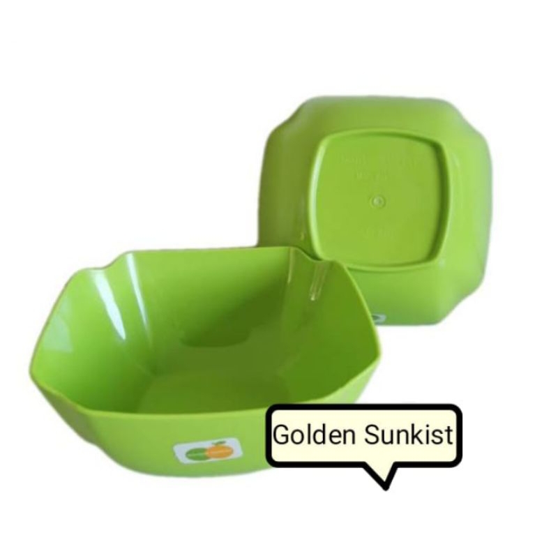 Mangkok Segi tebal Golden sunkist