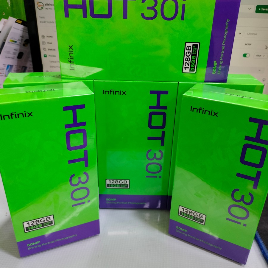 INFINIX HOT 30i RAM 8GB/128GB GARANSI RESMI | Hot 30i 8+8GB/128GB | Hot 30i 16GB/128GB