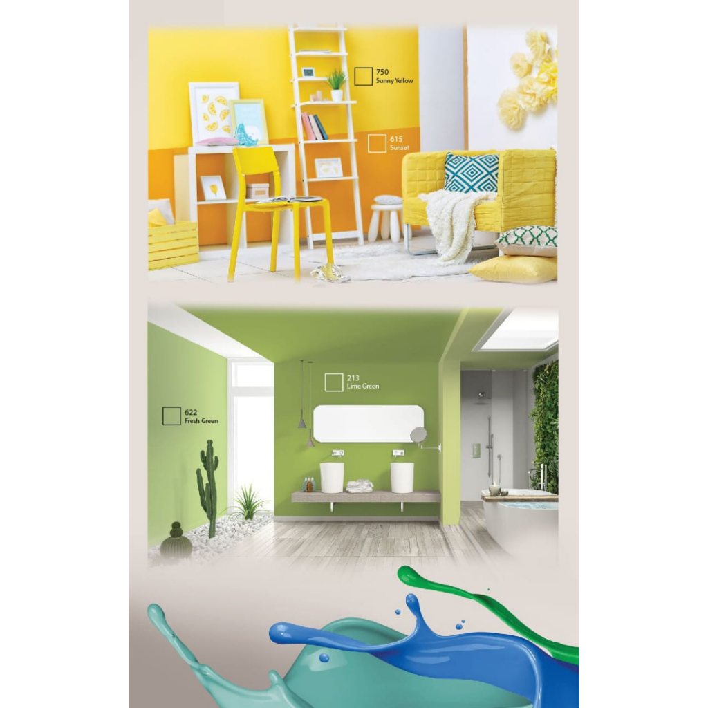 Cat AVITEX 1KG Cat Tembok dan Plafon - 620 Apple Green