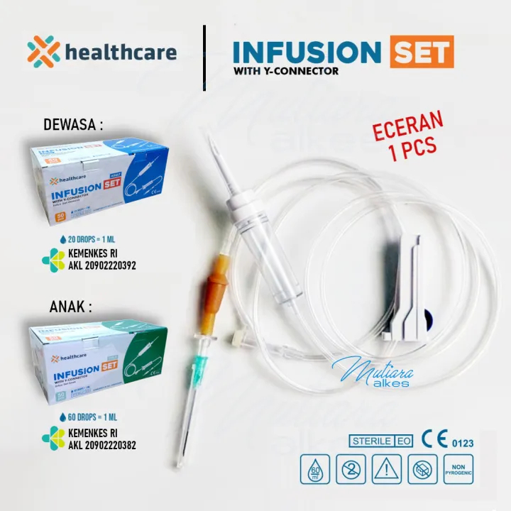 Infus Set Healthcare / Selang Infus Healthcare Anak &amp; Dewasa Pcs