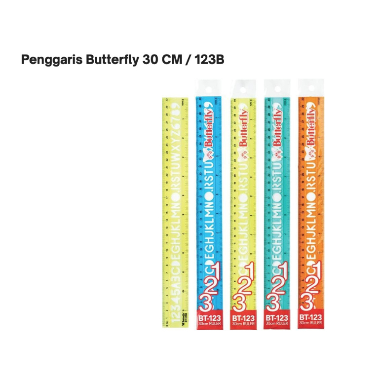 

Penggaris Butterfly 30 cm BT 123 B