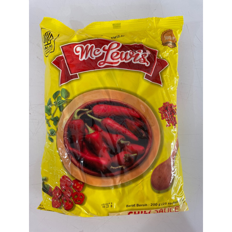 

Mc Lewis / finna chili sauce sachet 200gr (25x8g)