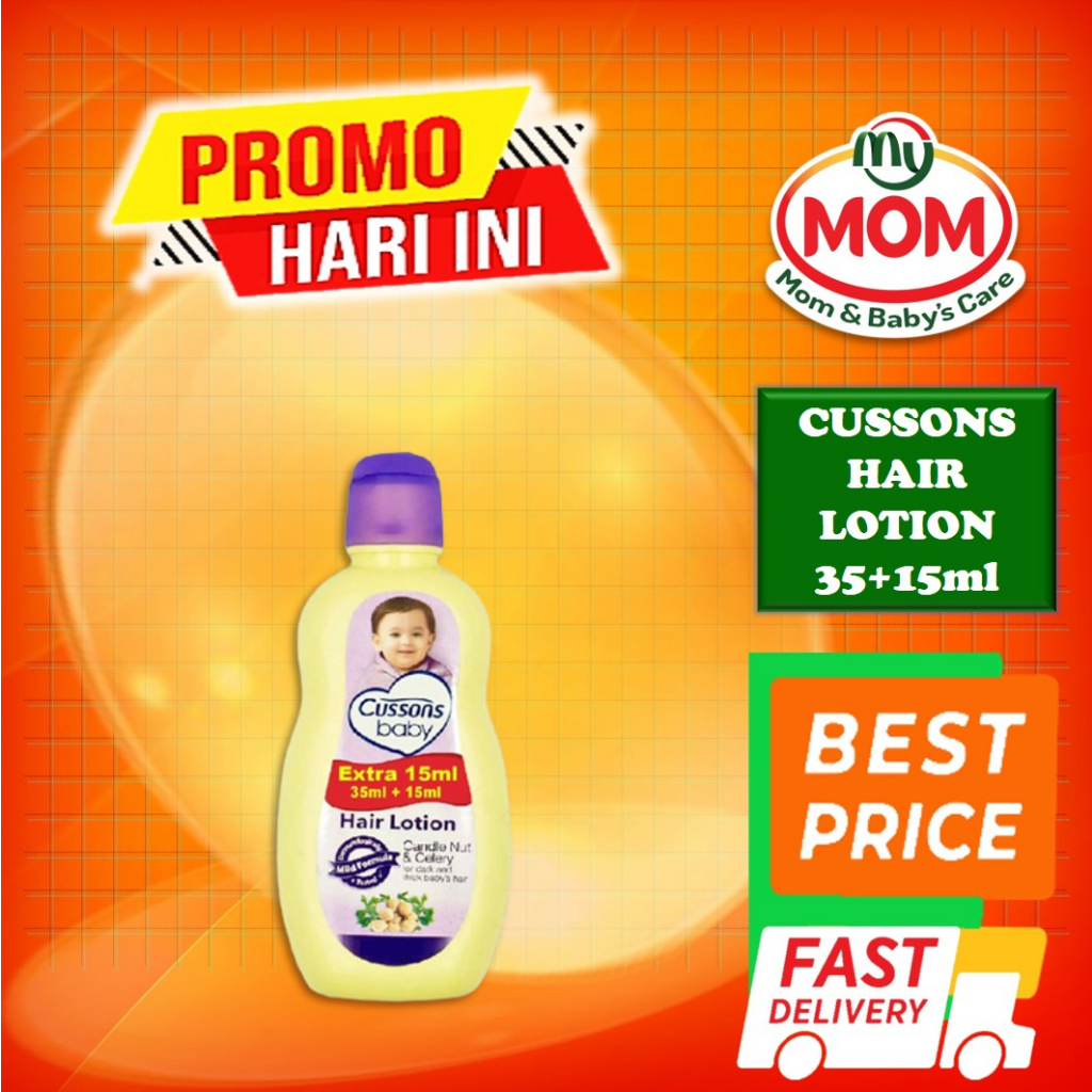 [BPOM] Cussons Baby Hair Lotion 50ml+50ml / Cusson Hair Lotion Bayi / MY MOM