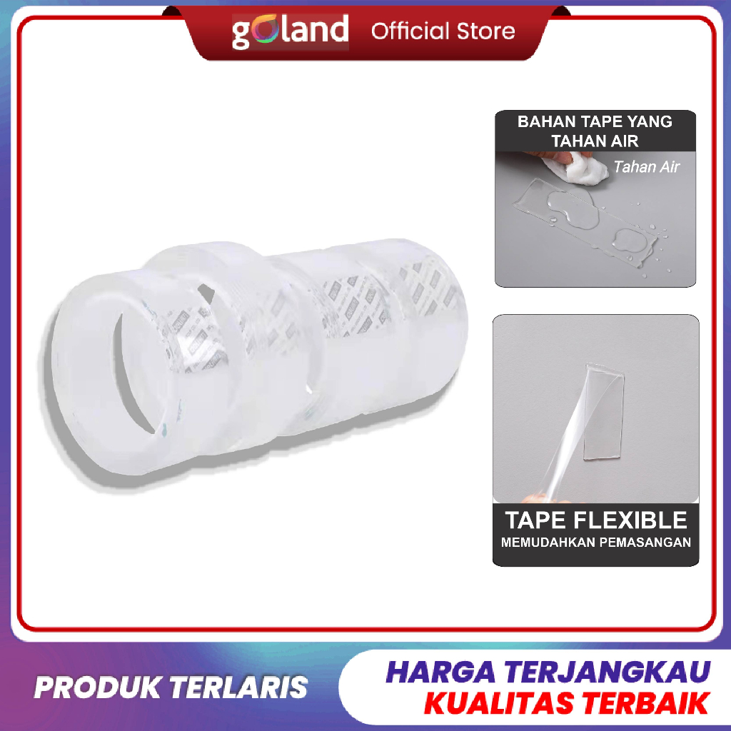 Goland Double Tape 3m/1m Double Tape Magic Anti Air Kuat