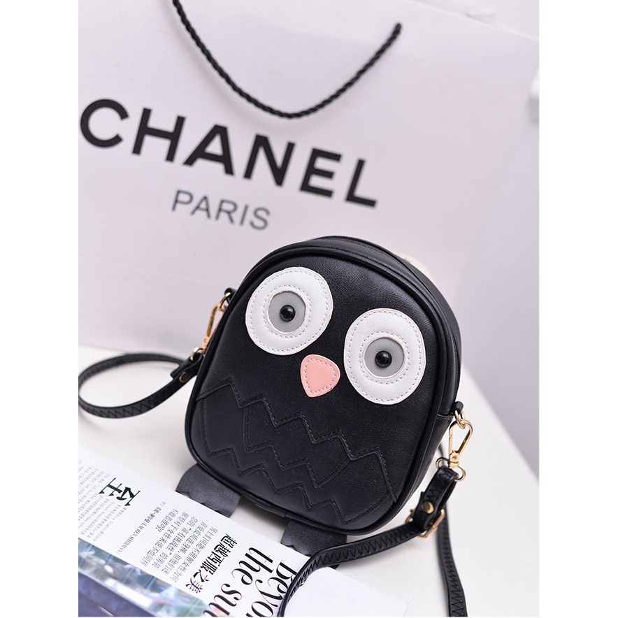 FYGALERY FYG1190 Sling Bag Cartoon Owl Tas Motif Owl