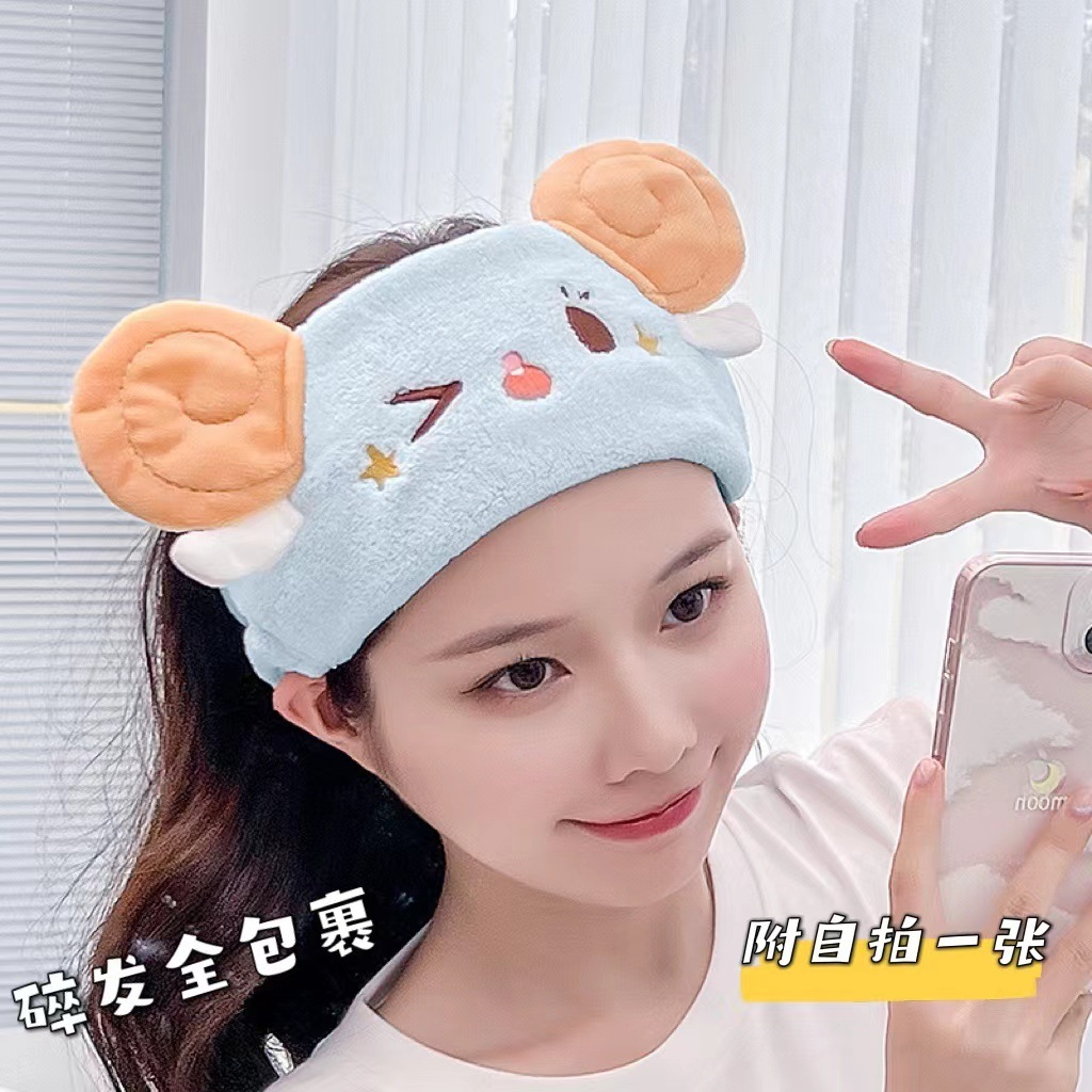 Bandana Bando Headband Makeup atau Cuci Muka Motif Imut dan Lucu Model Korea