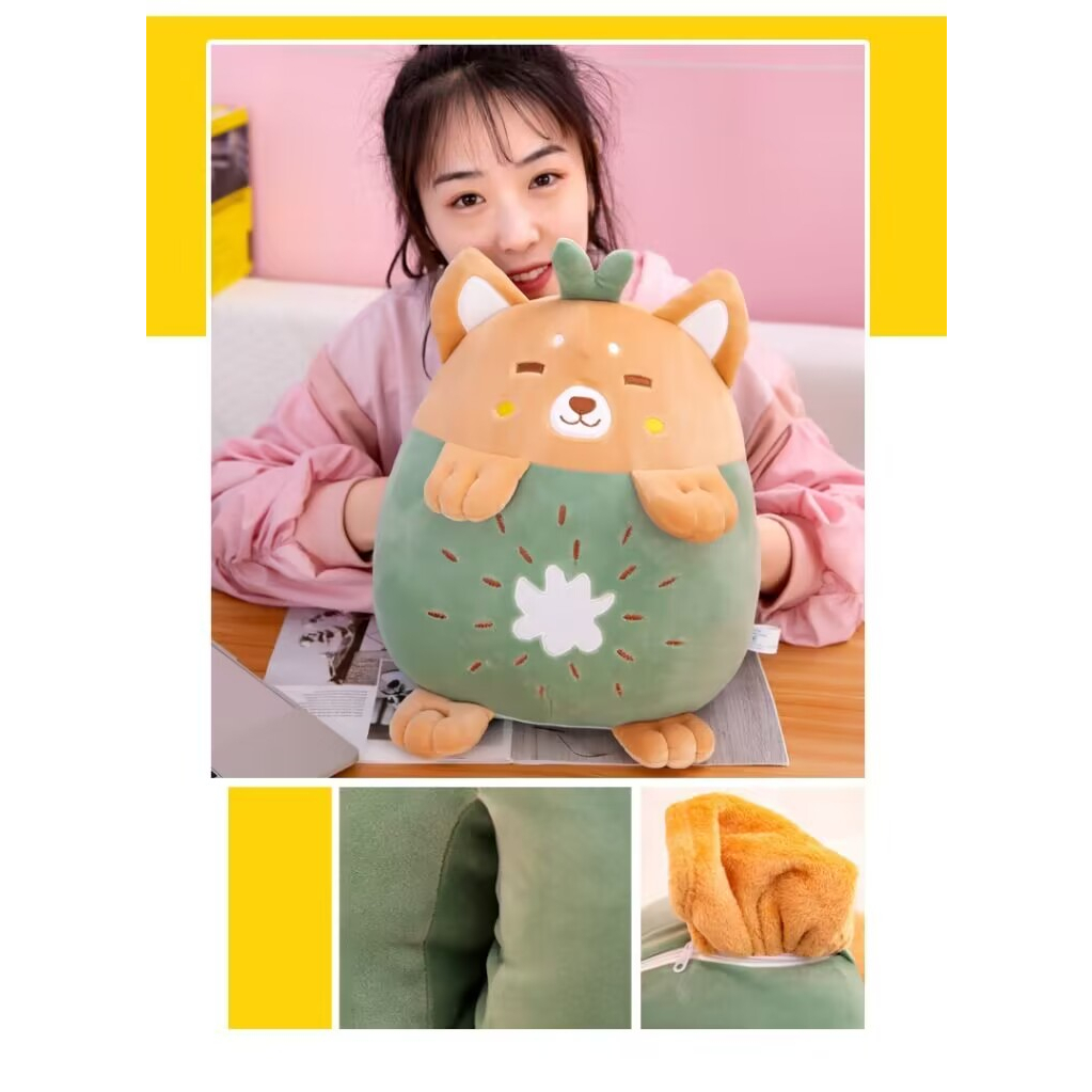 Boneka bantal selimut Balmut Boneka lucu bahan lembut c979