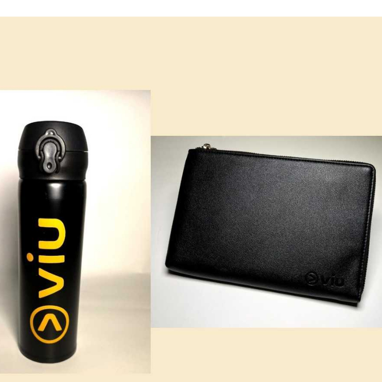 (Bundling Product) Viu Water Bottle Premium & Viu Wallet Organizer