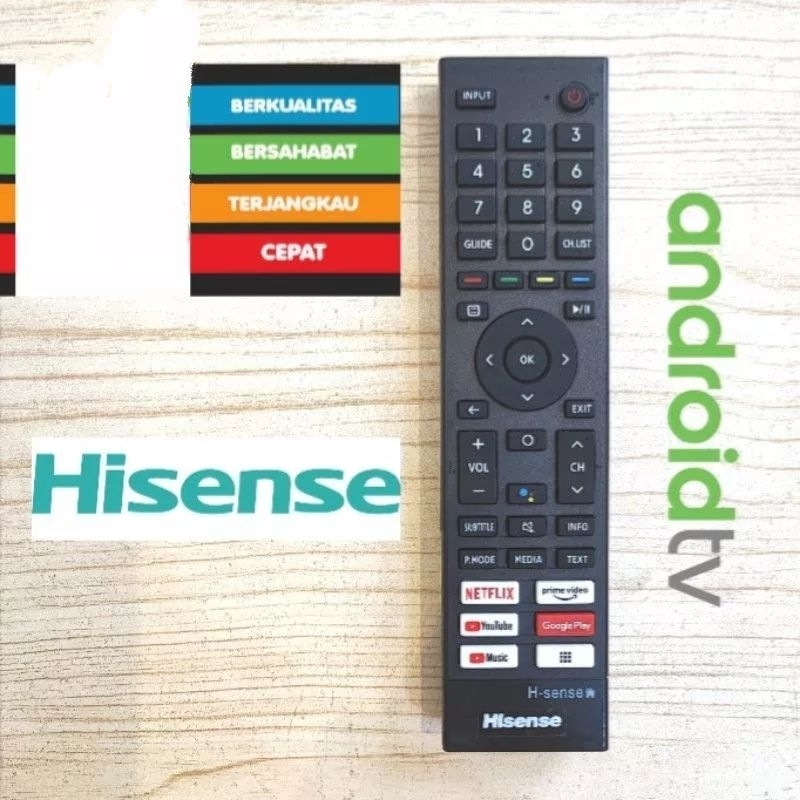 Remote TV HISENSE SMART TV ANDROID LCD LED