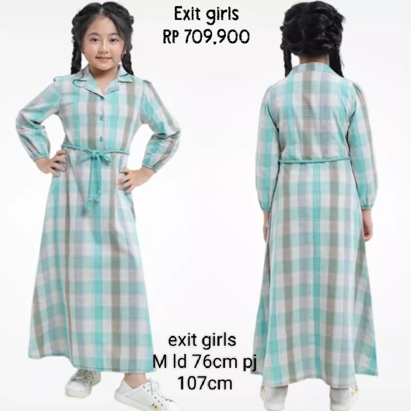dres gamis anak exit girls original