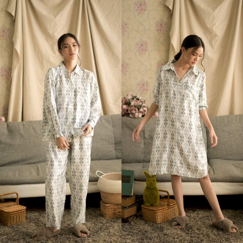 Cielyn - Marta - Vintage Series - Organic Silk - Piyama Wanita Set