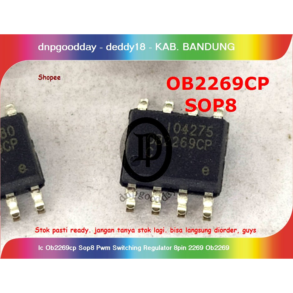 Ic Ob2269cp Sop8 Pwm Switching Regulator 8pin 2269 Ob2269