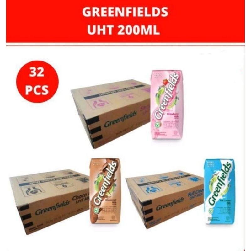 Greenfields Susu UHT 200ml X 32 pcs (1 Karton)