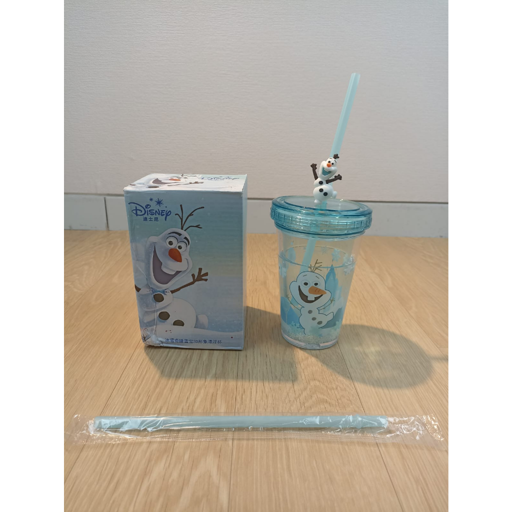 TUMBLER DISNEY MOTIF OLAF DOUBLE THIN WALL / TUMBLER DISNEY ANAK MOTIF OLAF