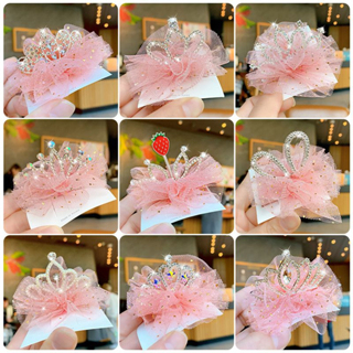 Jepit Rambut Korea Anak Motif Crown Crystal Dengan Beberapa Motif Lucu Import