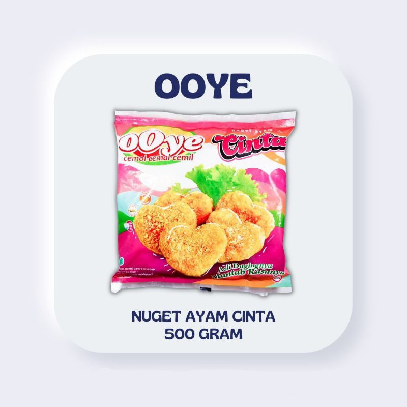 

ADDRIELLA Ooye Nugget Ayam Love 500gr | Ooye/Frozenfood/Frozenfood Murah