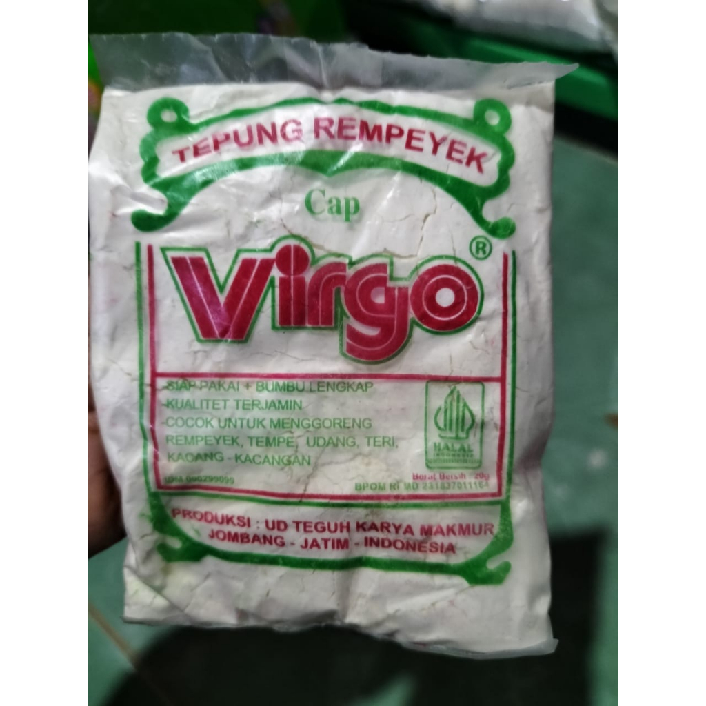 

Virgo Tepung Rempeyek 20 Gram Termurah