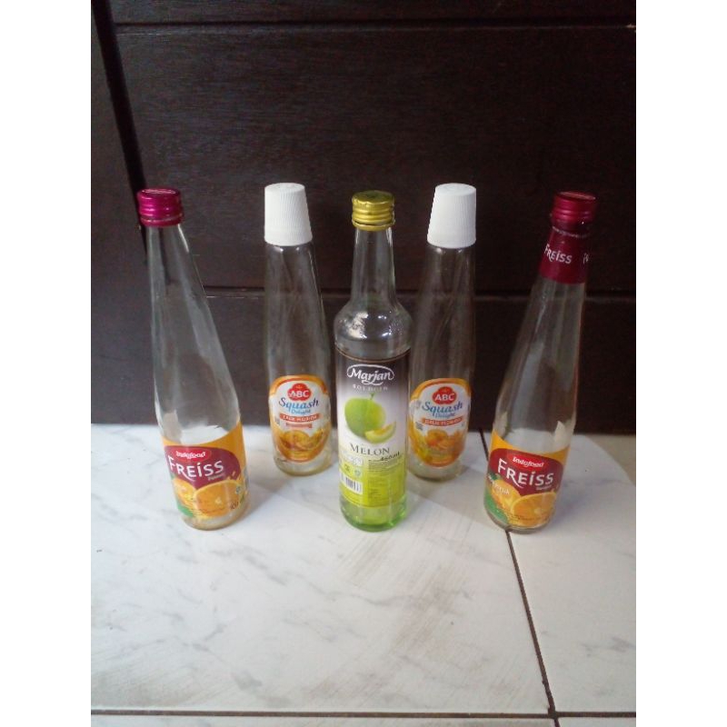 Botol Bekas Syrup Marjan / Abc / Dll
