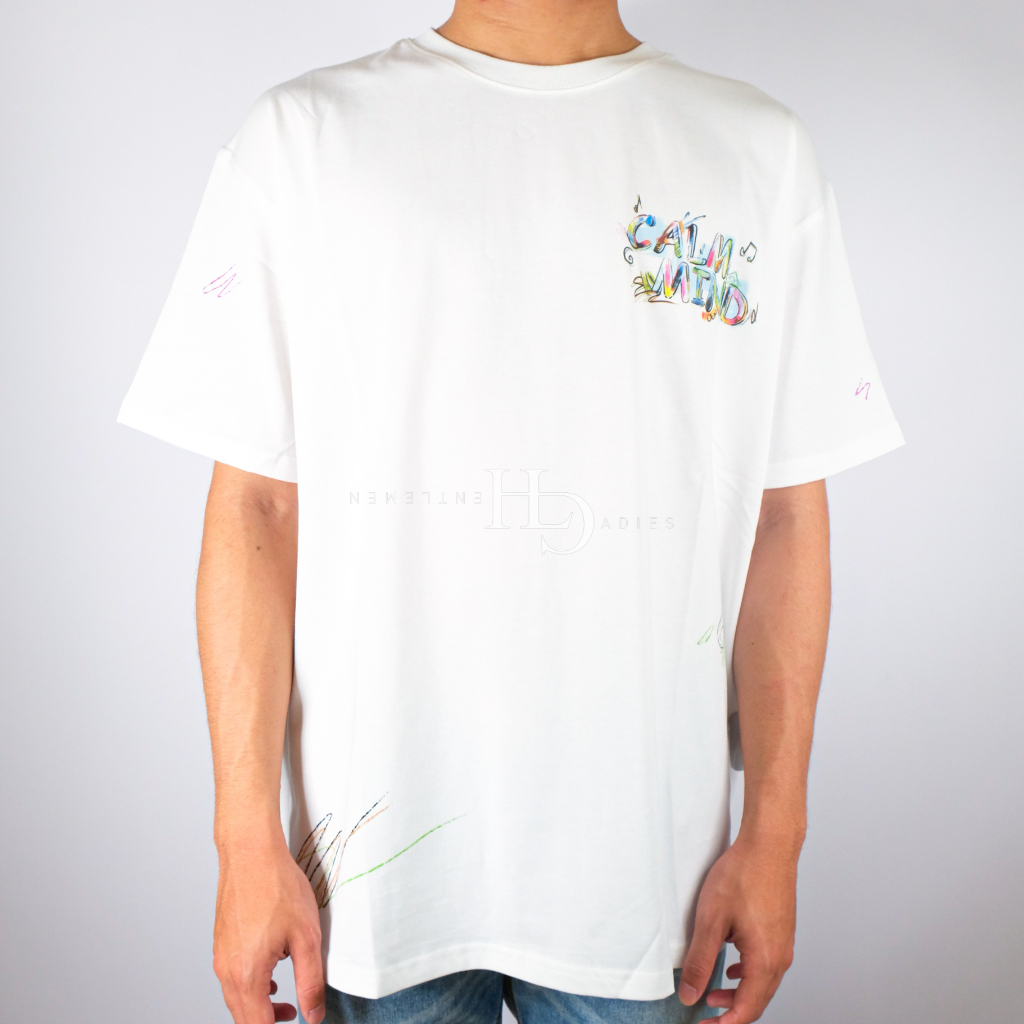 Calmmind Color Paint Monster Tee White