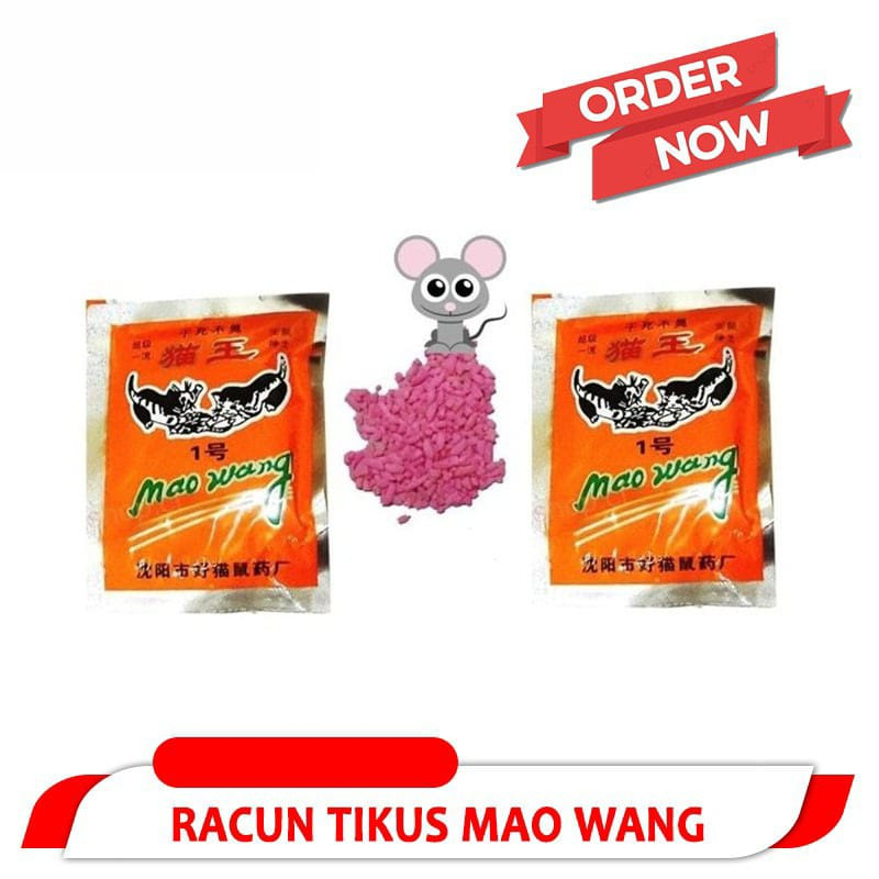 [10 PCS] Mao Wang Racun Tikus Ampuh Pembasmi Tikus Bentuk Beras Merah