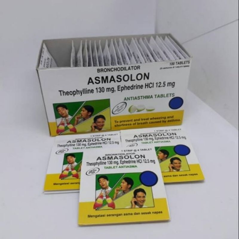 asmasolon box isi 25 strip / pengganti asma soho neo napacin / obat asma